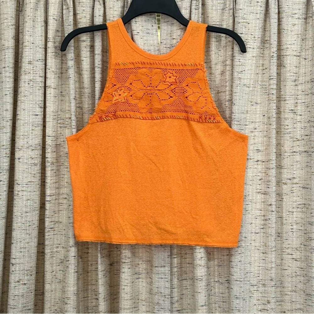 We The Free - Free People Window Crochet Tank Top - Small